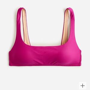 J Crew squareneck bikini top, NWT